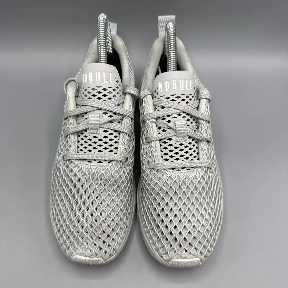 Nobull Project Knit Runner Diamond Mesh Grey Running Shoes Women Size 6.5